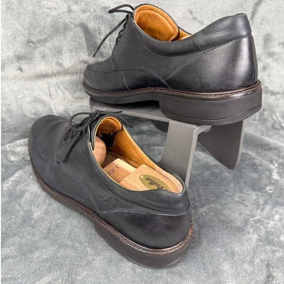 Leather Dress Shoes Mens Oxford Lace Up Black Classic‎ Casual Work main image 12